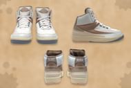 Take a closer look at the Air Jordan 2 High Retro Craft shoes (Image via Sportskeeda)